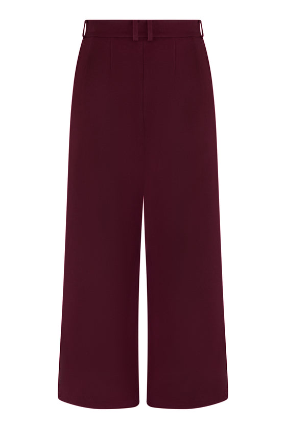 ALAMARO PANTS - BURGUNDY