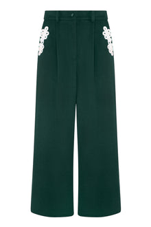  ALAMARO PANTS - DARK GREEN