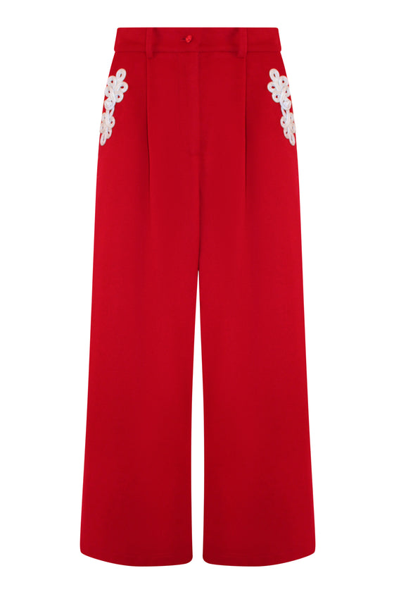 ALAMARO PANTS - RED