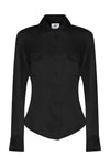 SILK SHIRT - BLACK