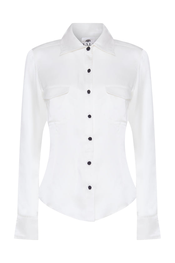 SILK SHIRT - WHITE