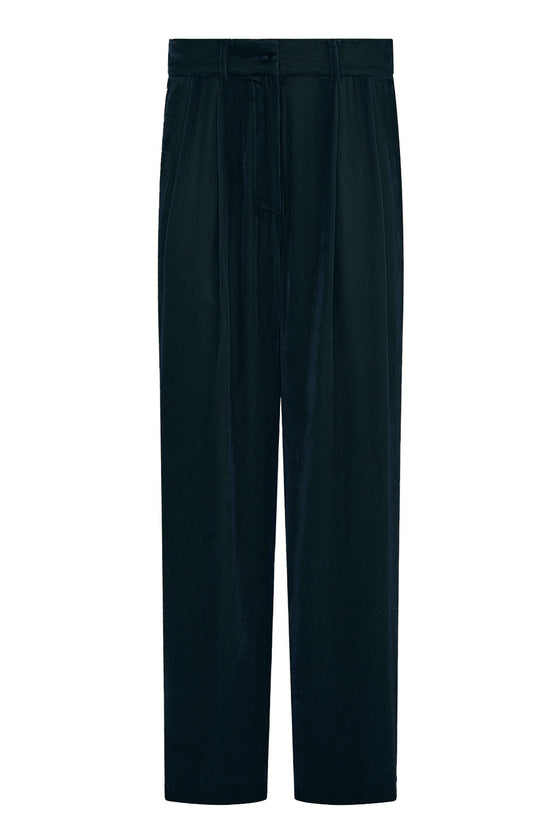 VELVET PANTS - BLACK