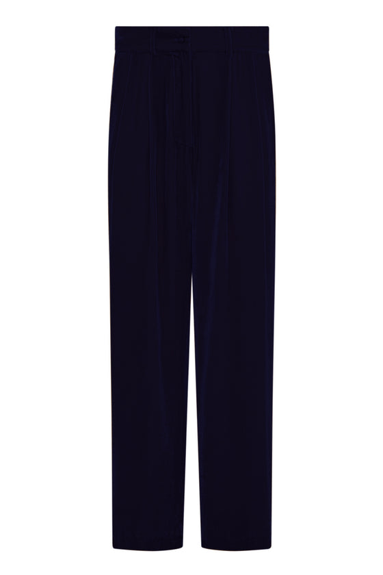 VELVET PANTS - BLUE