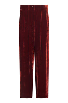  VELVET PANTS - DARK ORANGE