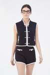 Bouclé VEST - BLACK